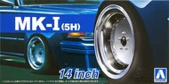  Aoshima  1/24 Mk I (5H) 14 Tire & Wheel Set (4) AOS54383