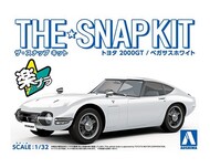 Toyota 2000GT 2-Door Car (Snap Molded in White) #AOS56271