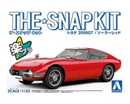 Toyota 2000GT 2-Door Car (Snap Molded in Red) #AOS56288