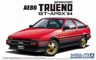  Aoshima  1/24 1984 Toyota Sprinter AE86 Trueno GT-Apex 2-Door Car AOS59692