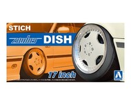  Aoshima  1/24 Stich Zauber Dish 17" Tire & Wheel Set (4)" AOS61176