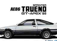 Toyota AE86 Sprinter Trueno GT-APEX '85 #AOS6141