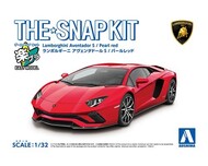  Aoshima  1/32 Lamborghini Aventador S Sports Car (Snap Molded in Red) AOS63477
