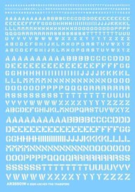  Archer Fine Transfers  1/35 Generic Stencil Style Lettering (White) (Decal)* AFT35501W