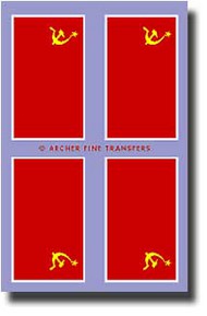  Archer Fine Transfers  1/35 WWII Soviet Flags Fabric Texture Applique (2)* AFT350182