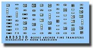  Archer Fine Transfers  1/35 US & Allied Interior Placards AFT35210S