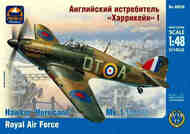  Ark Models  1/48 NO DECALS - Hawker Hurricane Mk.I WWII Royal Air Force Fighter ND-AKM48026