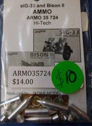  Armo  1/35 15cm sIG 33 Metal Gun Barrels - ammo for Alan model (12) ARMO35724