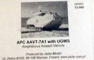  Armo  1/72 APC AAVT-7A1 with UGWS ARMO72060