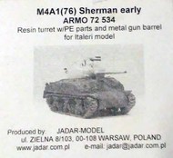  Armo  1/72 M4A1(76) Sherman (early)-resin/PE/met br ARMO72534