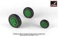 Mikoyan MiG-21 Fishbed wheels with weighted tires #ARYAW32011
