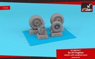  Armory  1/32 Sukhoi Su-25 Frogfoot wheels with weighted tires & mudguard - Pre-Order Item* ARAW32017