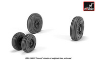  Armory  1/32 Grumman F-14A/F-14B Tomcat early type wheels with weighted tires ARAW32309