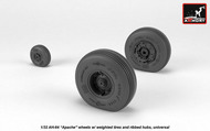  Armory  1/32 Hughes AH-64A Apache wheels w/ weighted tires, spoked hubs ARAW32312