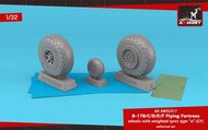  Armory  1/32 Boeing B-17B/B-17C/B-17D/B-17E/B-17F Flying Fortress wheels with weighted tyres type 'a' (GY) & PE hubcap ARAW32317