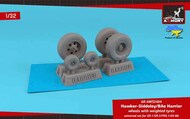  Armory  1/32 H.S. Harrier GR.1/GR.3/FRS.1/AV-8A wheels w/ weighted tyres ARAW32404