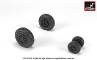  Armory  1/32 Saab JAS-39 "Gripen" wheels with weighted tires, late ARYAW32503