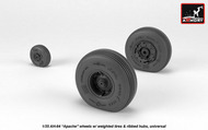  Armory  1/35 Hughes AH-64A Apache  wheels w/ weighted tires, spoked hubs* ARAW35305