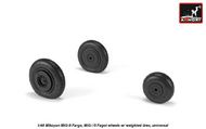  Armory  1/48 Mikoyan MiG-9 Fargo / MiG-15 Fagot (early) wheels with weighted tires ARYAW48032