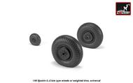  Armory  1/48 Iljushin IL-2 Bark (late) wheels with weighted tires ARYAW48035