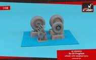 Sukhoi Su-25 Frogfoot wheels w/ weighted tires & mudguard* #ARAW48039