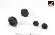  Armory  1/48 McDonnell F-101B Voodoo wheels with optional nose wheels & weighted tires ARYAW48318
