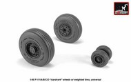  Armory  1/48 General-Dynamics F-111 Aardvark early type wheels w/ weighted tires ARAW48319