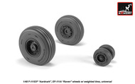  Armory  1/48 General-Dynamics F-111 Aardvark early type wheels with weighted tires ARAW48320