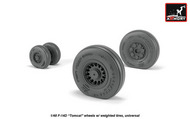 Grumman F-14D Tomcat early type wheels w/ weighted tires #ARAW48327