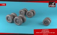  Armory  1/48 Rockwell B-1B Lancer wheels with weighted tires late version ARAW48333