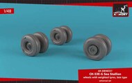  Armory  1/48 Sikorsky CH-53E-G Sea Stallion wheels w/ weighted tires, late ARAW48337