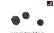 BAC/EE Lightning F.2A/F.6 F.1/F.1A/F.2/F.3 wheels with weighted tires, early, for F.Mk.1 - F.Mk.2 #ARYAW48407
