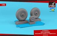 Avro Lancaster wheels mid type w/ weighted tyres #ARAW48423