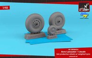 Avro Lancaster / Lincoln wheels late type w/ weighted tyres #ARAW48424