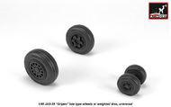  Armory  1/48 Saab JAS-39 'Gripen' wheels with weighted tires, late, for JAS-39D,E,F ARYAW48504