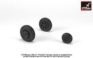  Armory  1/72 Mikoyan MiG-21 Fishbed wheels with weighted tires ARYAW72049