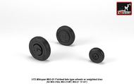  Armory  1/72 Mikoyan MiG-21 Fishbed wheels with weighted tires, late ARYAW72050