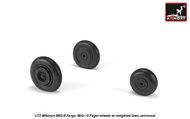  Armory  1/72 Mikoyan MiG-9 Fargo / MiG-15 Fagot (early) wheels with weighted tires ARYAW72053