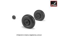  Armory  1/72 Iljushin IL-2 Bark (early) wheels with weighted tires ARYAW72055