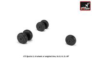  Armory  1/72 Iljushin IL-14 wheels with weighted tires for II-14, ll-14M, Il-14P, Il-14 ARYAW72059