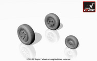  Armory  1/72 Boeing F-22A Raptor weighted wheels (designed to be used with Academy and Revell kits) ARYAW72315