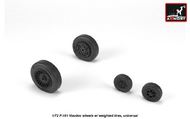  Armory  1/72 McDonnell F-101 Voodoo wheels with optional nose wheels & weighted tires ARYAW72321