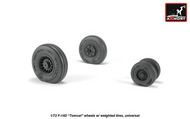Grumman F-14D Tomcat wheels w/ weighted tires, #ARAW72332