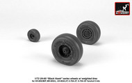  Armory  1/72 Sikorsky UH-60 Black Hawk wheels w/ weighted tires ARAW72334