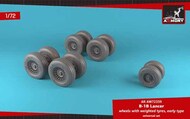  Armory  1/72 Rockwell B-1B Lancer wheels w/ weighted tires, early version ARAW72339