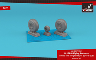  Armory  1/72 Boeing B-17B/B-17C/B-17D/B-17E/B-17F Flying Fortress wheels w/ weighted tyres type 'b' (GS) ARAW72352