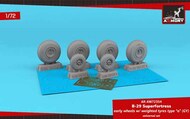 Boeing B-29 Superfortress early production wheels w/ weighted tyres type 'a' (GY) - Pre-Order Item* #ARAW72354