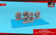 Boeing B-29 Superfortress late production wheels w/ weighted tyres (GS) - Pre-Order Item* #ARAW72358