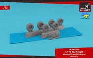  Armory  1/72 CH-46 Sea Knight wheels w/ weighted tyres ARAW72364