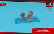  Armory  1/72 CH-21 Shawnee wheels w/ weighted tyres ARAW72365